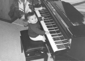 first photo on piano